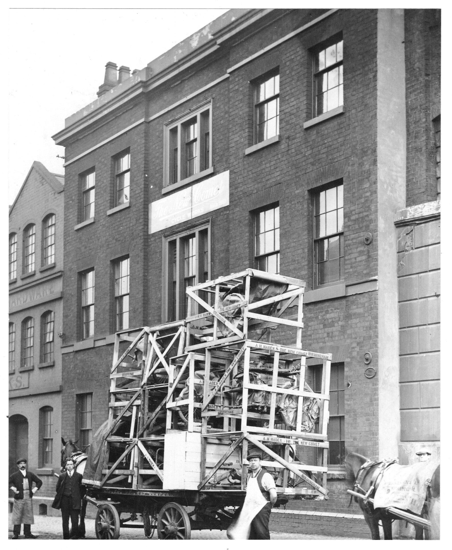 The New Comet Works, Princip Street, Birmingham, where our grandfather manufactured cycles and motorcycles